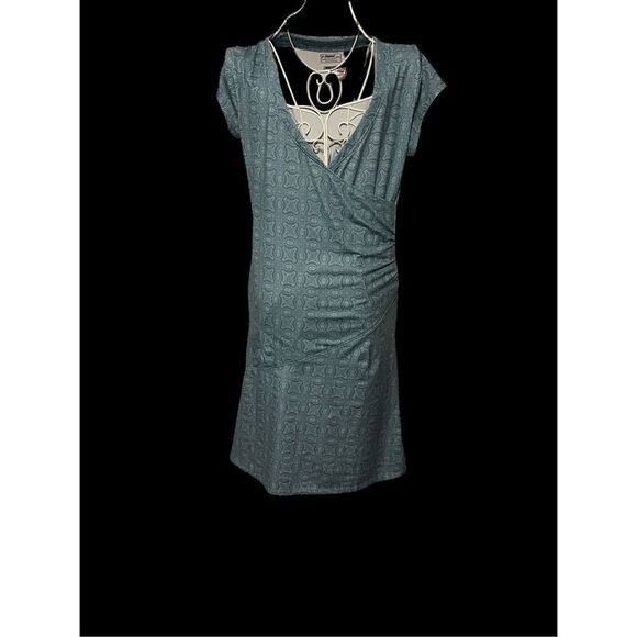 Beautiful Alpine Design Performance pullover v neck Dress Womens Blue Size medi - Picture 2 of 13
